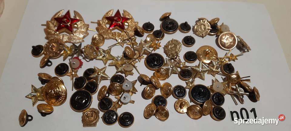 odznaczenia guziki ZSRR zestaw 5 n01 Warszawa