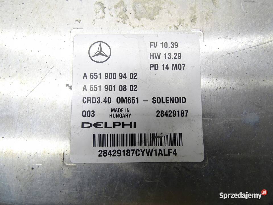 MODUŁ STEROWNIK KOMPUTER SILNIKA MERCEDES W246