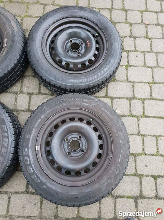 Opony zimowe z Felgami Stalowymi R144x100ET39 Koła i felgi dolnośląskie Stanowice