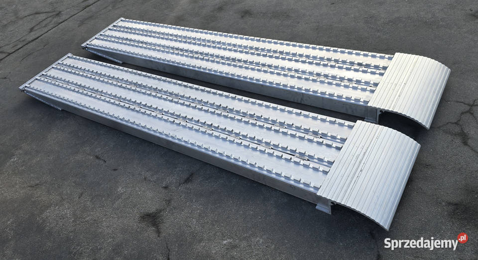 Najazdy aluminiowe 9 ton 2800x450x90mm mocowanie Lubanie