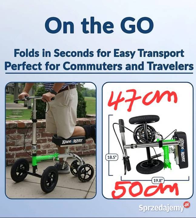 Nowa składana hulajnoga do poruszania się Gdańsk