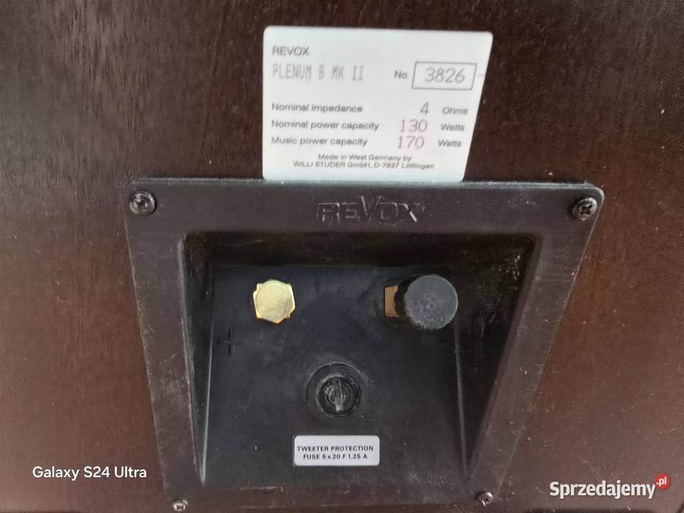 kolumny revox plenum B mk2 60 Chełm Śląski