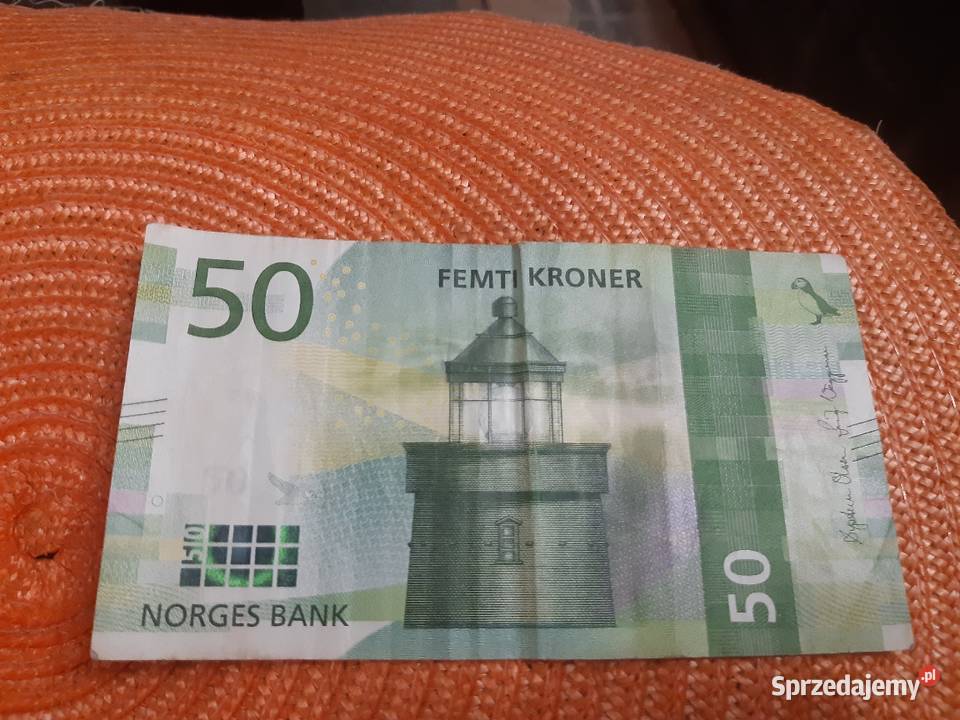 banknot Norwegii 20 koron z 2017r podlaskie