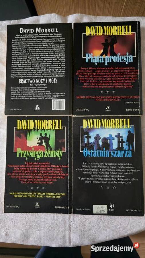 David Morrell książki sprzedam