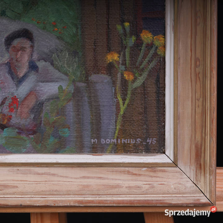 ARTexpert Obraz olejny na płótnie wiejska scena Dobrzany