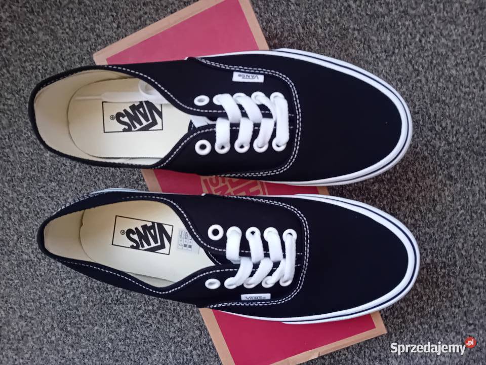 Nowe oryginalne czarne trampki VANS Authentic tkanina Malbork