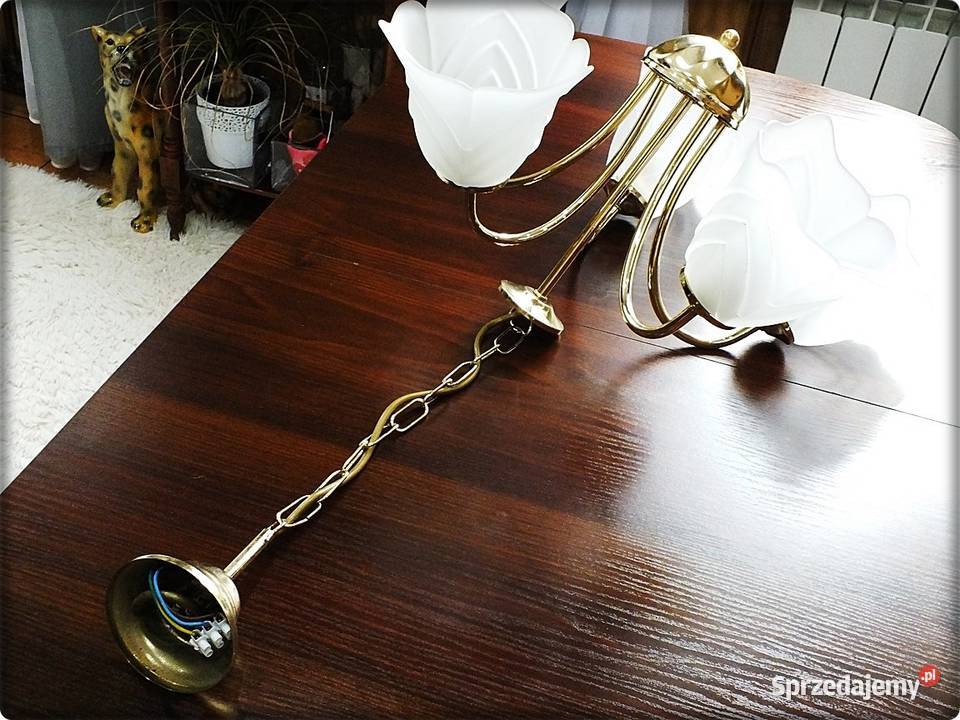 Elegancki Złoty Żyrandol Lampa wisząca sufitowa Żary