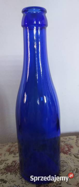 Butelka kobaltowa 02 l kolekcjonerska Krotoszyn sprzedam