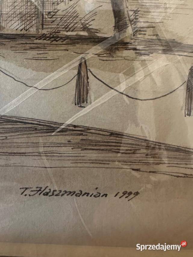 Stary OBRAZ RYSUNEK Tigran Khachmanian lubelskie Lublin