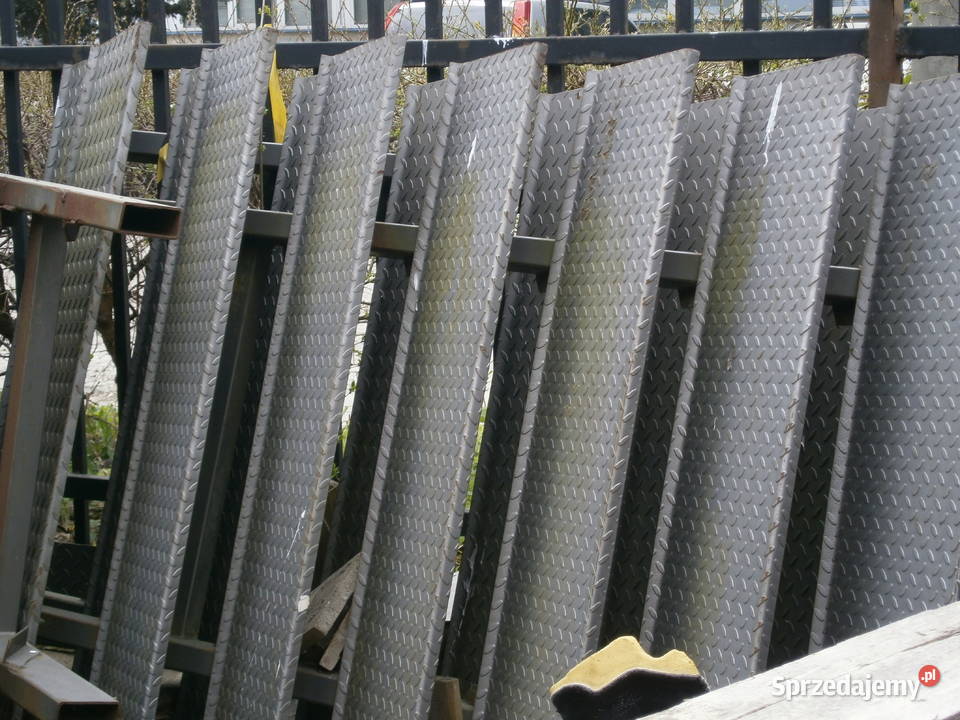 Schody stalowe z blachy ryflowanej szerokie Białystok