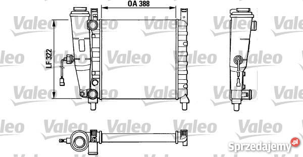 FIAT UNO 89 CHŁODNICA CIECZY NOWA VALEO 883827 chłodnice