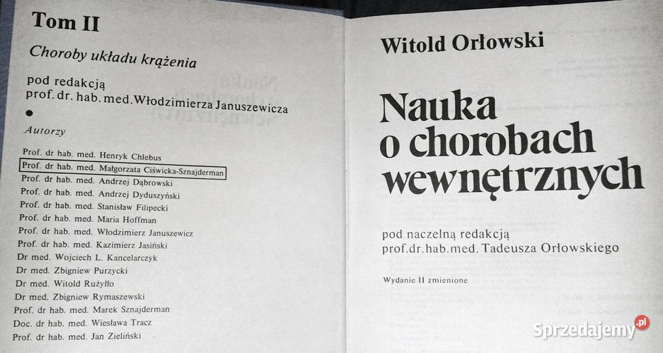 Nauka o chorobach wewnętrznych Tom 2 Witold Chełm