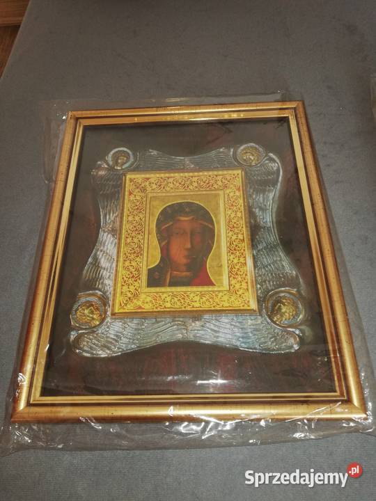 Matka Boska Częstochowska obraz z aniołami 27 22 Katowice