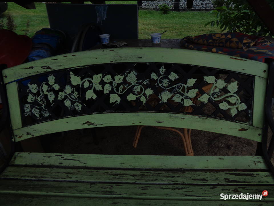 Stół i ławka żeliwodrewno Lubin