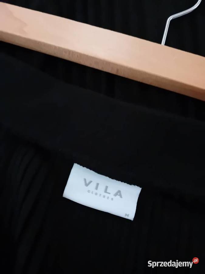 Czarna długa plisowana spódnica bez rękawa mazowieckie Warszawa