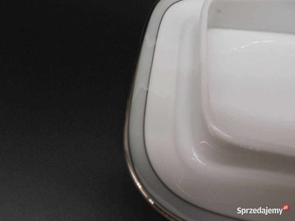 Porcelanowa Maselnica Rosenthal Niemcy Platynowy wielkopolskie Raszków sprzedam