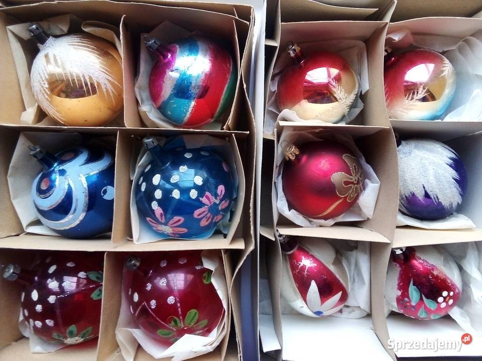 stare bombki vintage PRL Częstochowa