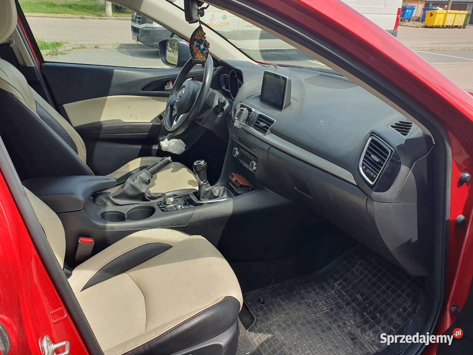 Mazda 3 Diesel 150 koni Skóra kamera cofania 211000km Białystok