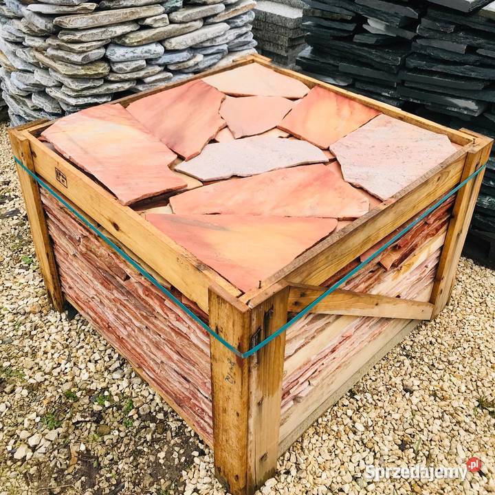 RÓŻOWY ŁUPEK TWARDY KAMIEŃ na Schody Elewację Warszawa