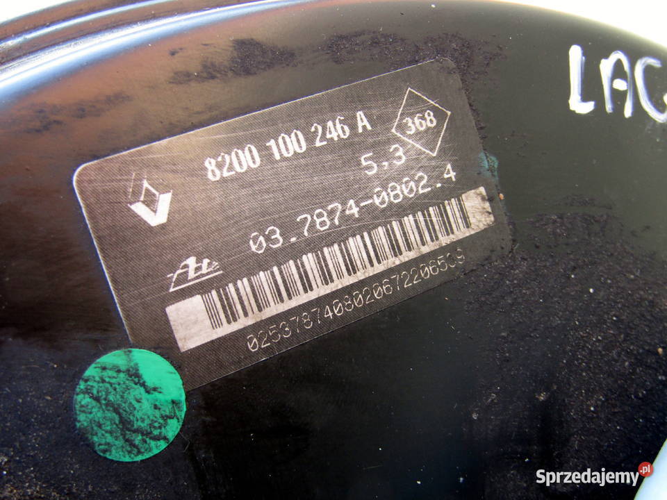 SERWO HAMULCOWEPOMPA HAMULCOWA RENAULT LAGUNA II Rok produkcji 2002 Mysłaków sprzedam