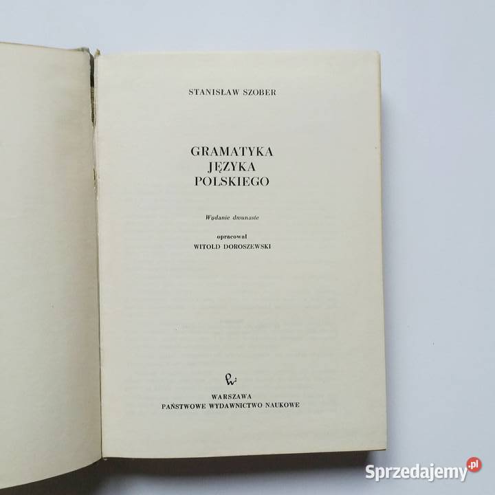 Stanisław Szober Gramatyka Języka Polskiego Podręczniki Łódź sprzedam