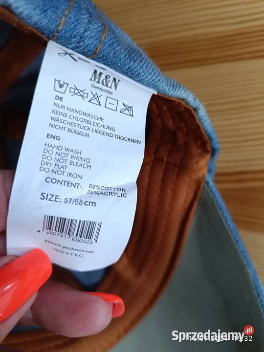 Dżinsowa czapka z daszkiem Legionowo