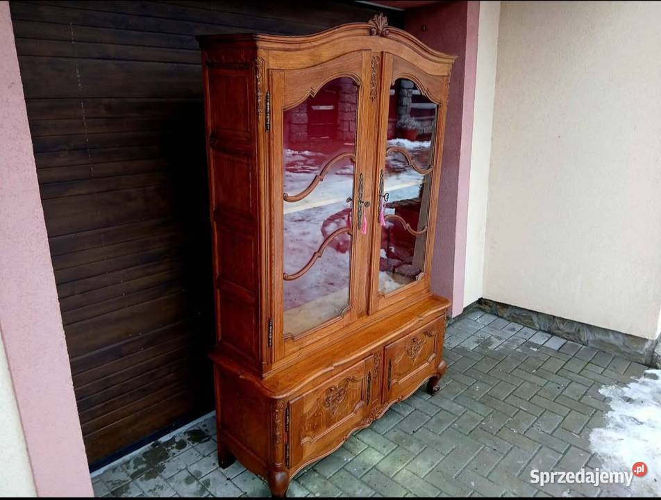 Witryna Ludwikowska Stylowa Biblioteczka Komoda Kamienna Góra sprzedam