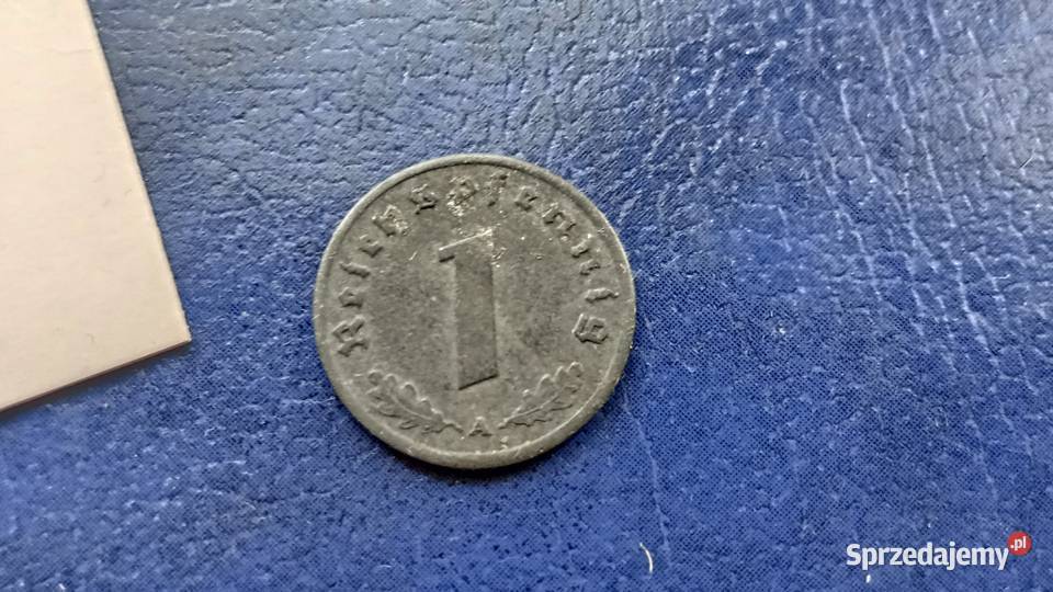 Stare monety 1 pfennig 1944 A Niemcy Lesko