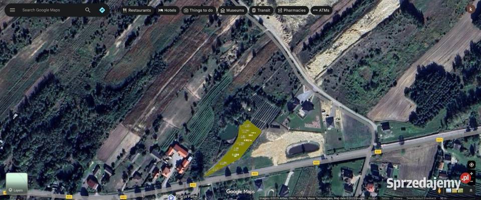 Działkę sprzedam Budzyń Przytyki