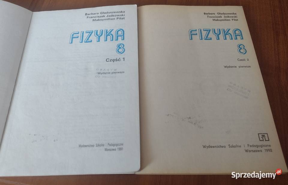 Fizyka 8 Barbara Gładyszewska Franciszek Podręczniki Gdańsk