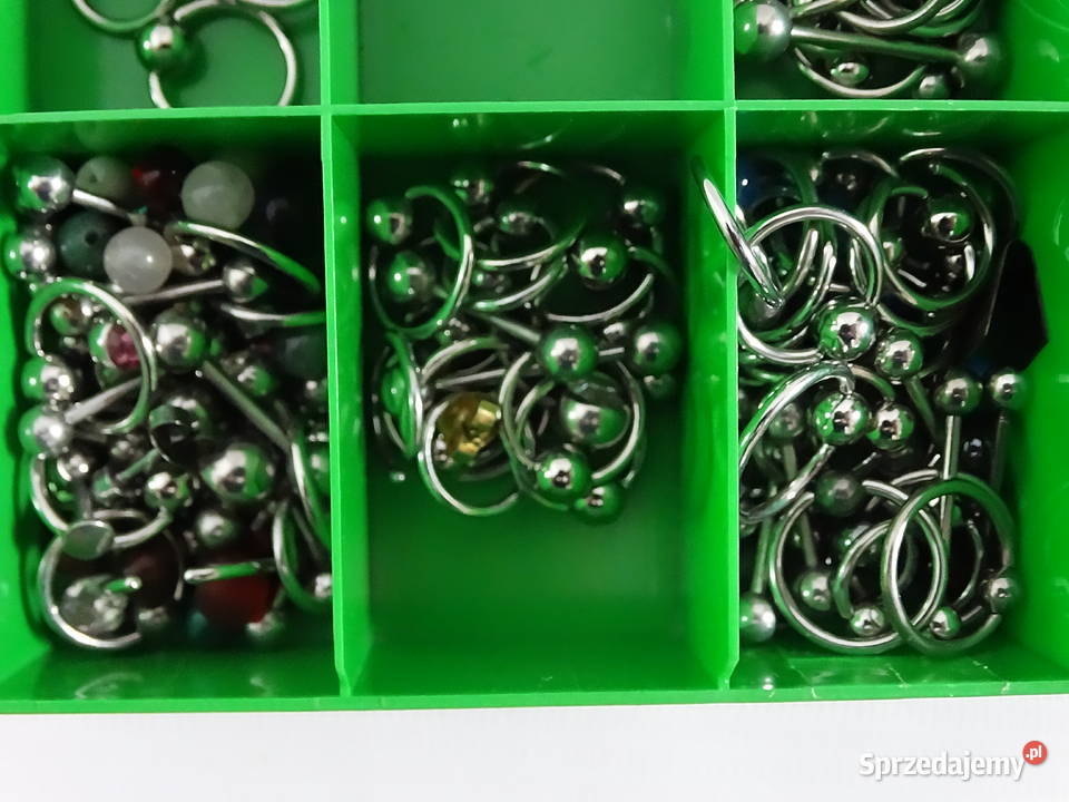 MEGA ZESTAW Piercing 60 kolczyków do nosa Biłgoraj