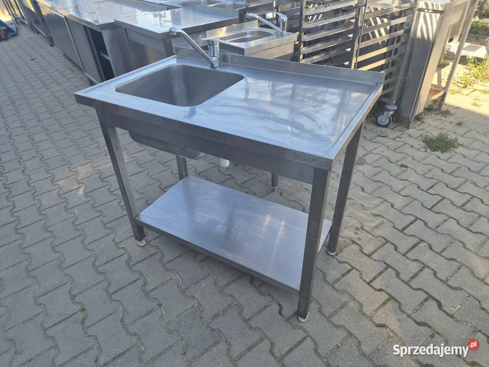 ZLEW GASTRONOMICZNY 1 KOMOROWY Z PÓŁKĄ 1006085