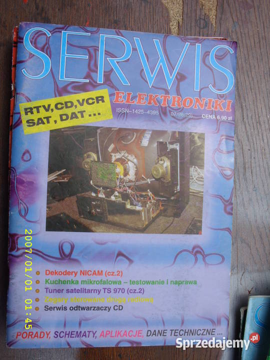 Rocznik miesiecznika SERWIS ELEKTRONIKI1998R Wołów