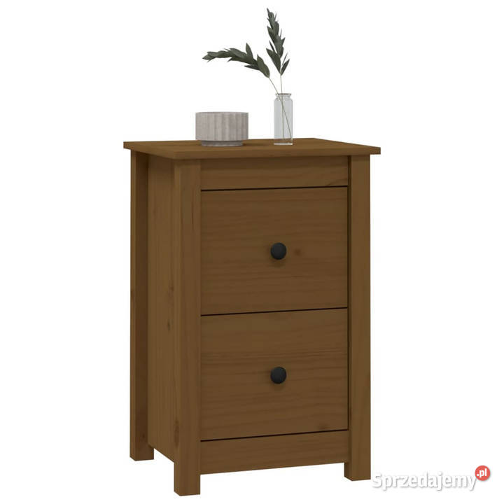 Szafka nocna miodowy brąz 40x35x615 lite drewno Warszawa