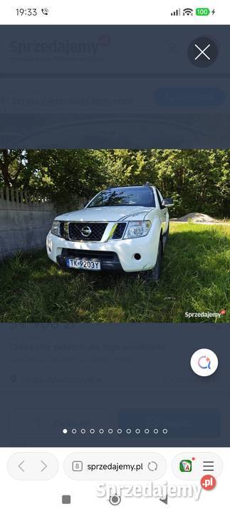 Tanio Nissan Navara 2012r z niskim przebiegiem wspomaganie kierownicy Kielce sprzedam