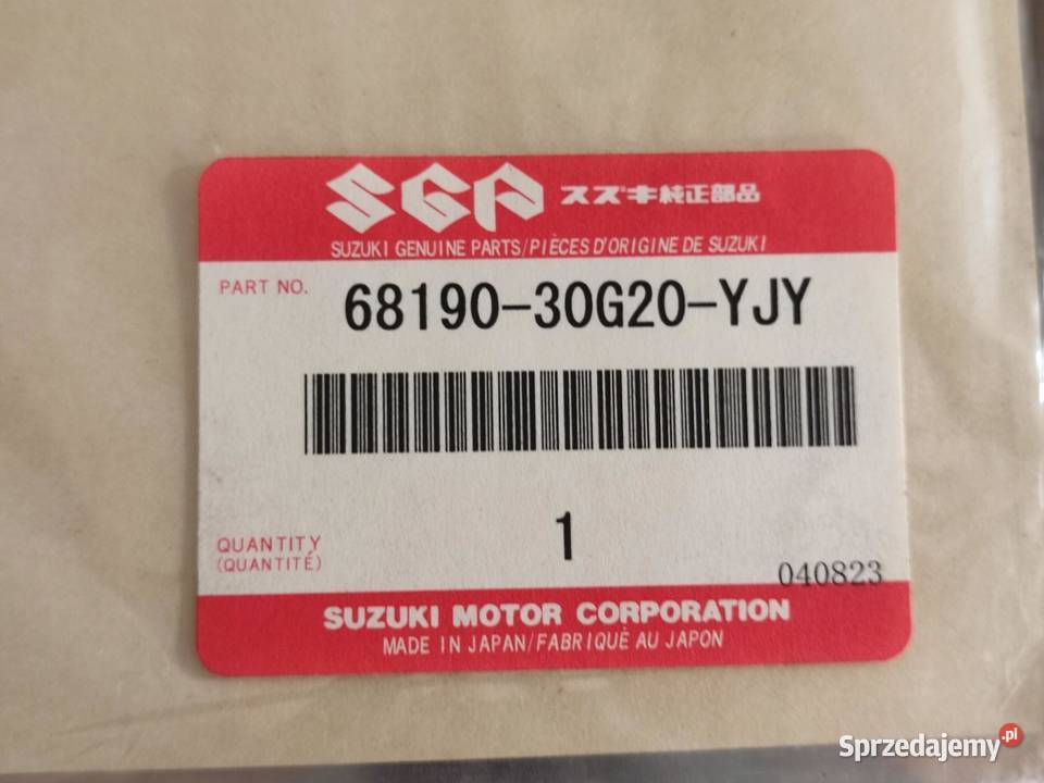 ZESTAW NAKLEJEK NA LEWY BOCZEK SUZUKI GSXR750