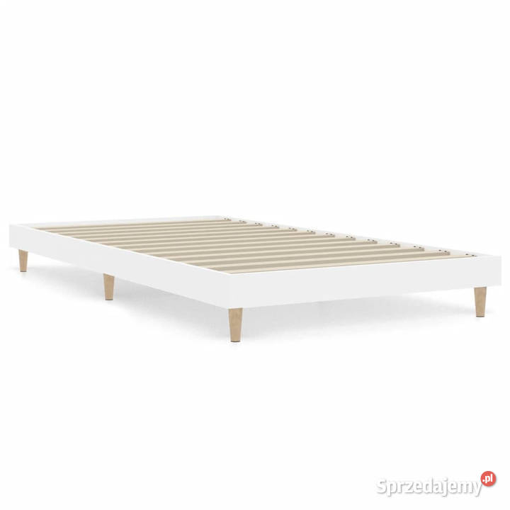 Rama łóżka biała materiał drewnopochodny 90x200 Warszawa