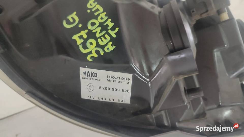 367G LAMPA PRZÓD LEWA RENAULT THALIA I 0208 osobowe Motoryzacja świętokrzyskie Włoszczowa