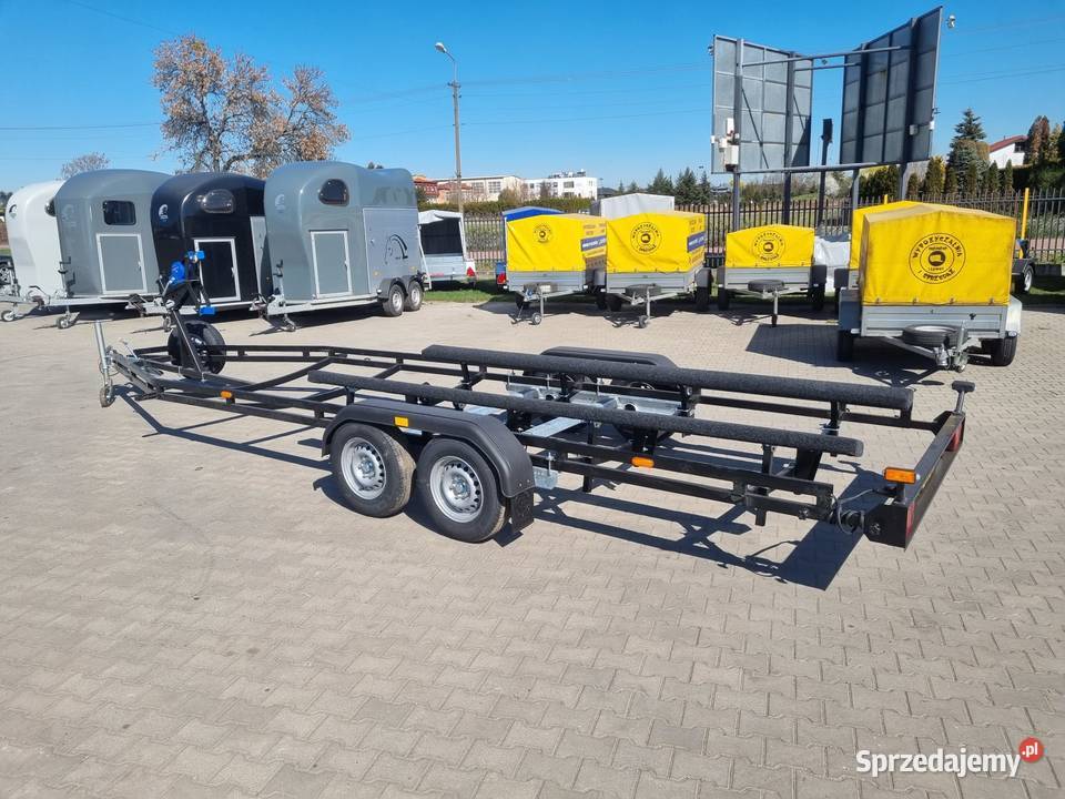 Przyczepa podłodziowa do łodzi 75m DMC 8001800 Przyczepy i naczepy sprzedam