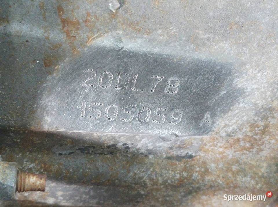 SKRZYNIA BIEGÓW 20DL78 20 16V Peugeot 206 I Rok produkcji 2000