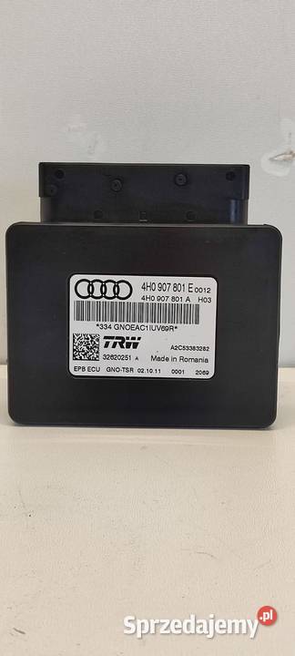 AUDI A7 4G MODUŁ HAMULCA RĘCZNEGO 4H0907801E Części samochodowe
