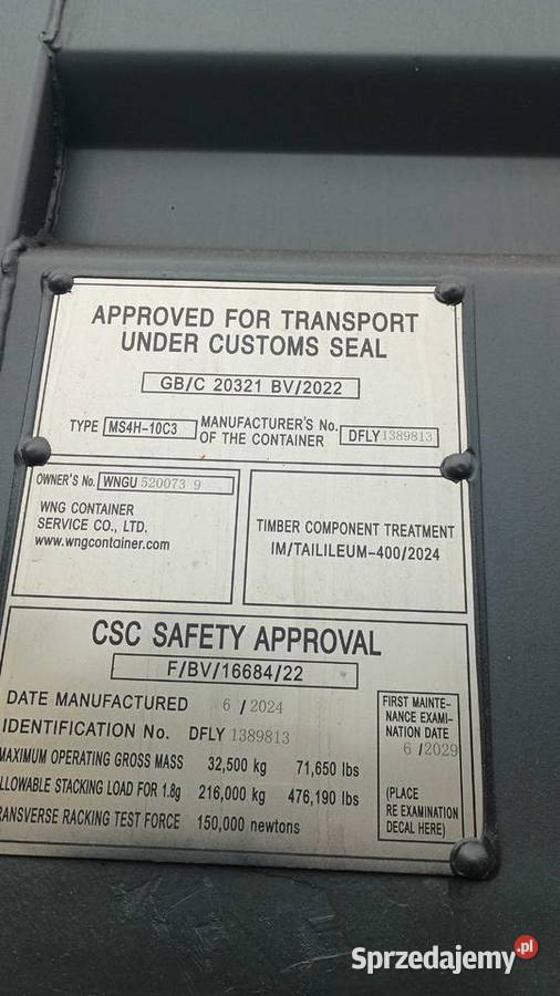 Kontener magazynowy 12m 40HC PROMOCJA Kielce
