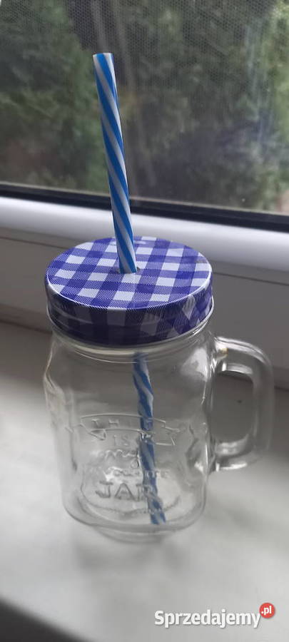 Kubek słoik do picia ze słomką Dom i Ogród sprzedam