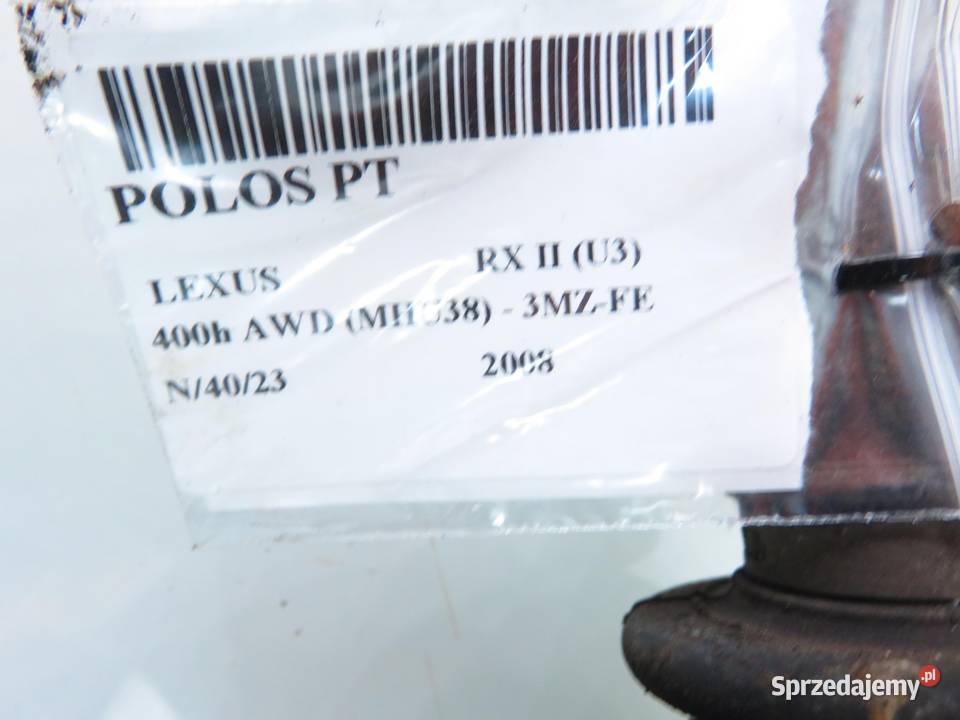 PÓŁOŚ PRAWA TYLNA LEXUS RX II 33 B małopolskie