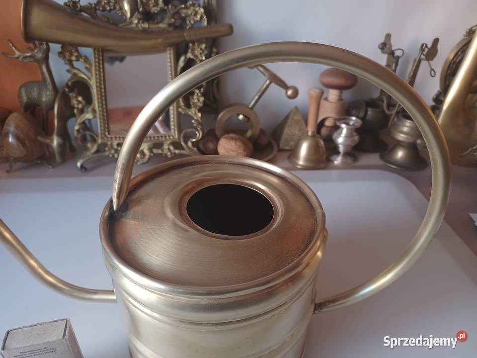 Duża mosiężna konewka 15 l Poznań