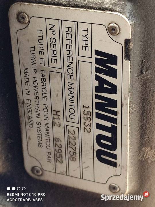 Przekładnia kątowa Manitou MT732 222758