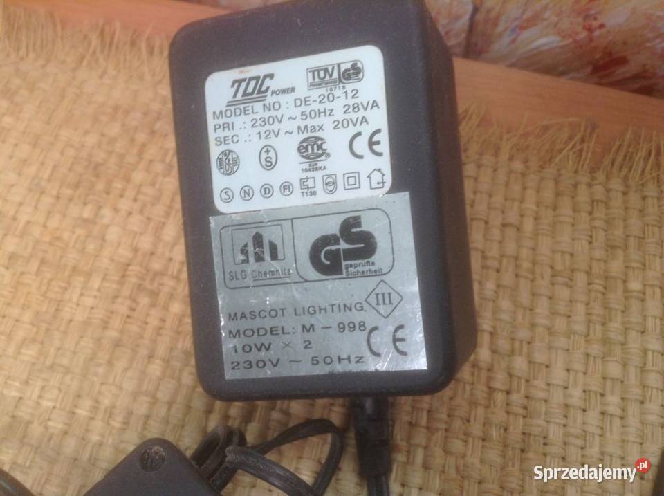 Zestaw 2 reflerktorków z transformatorem 12V Lampy Opole sprzedam