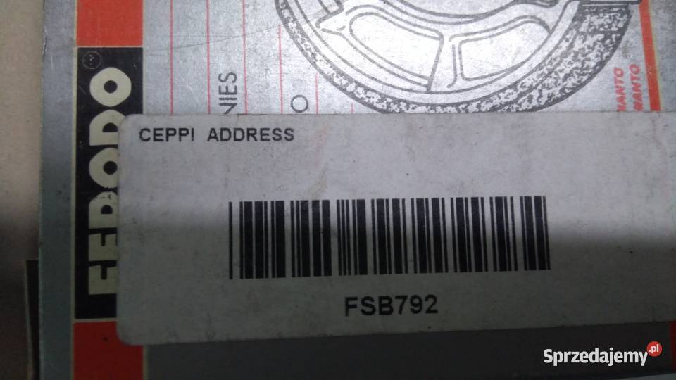 Szczęki hamulcowe Ferodo FSB792 ATALA HACKER podlaskie Bielsk Podlaski