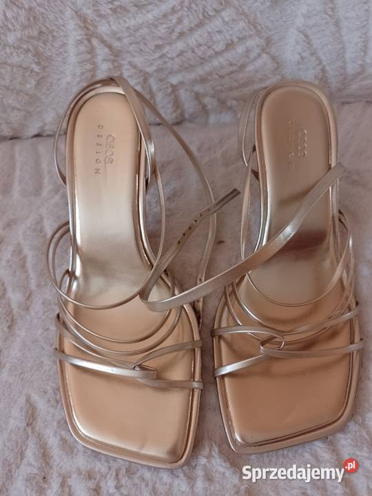 40 ASOS Złote sandałki wieczorowe z Londynu Kraków sprzedam