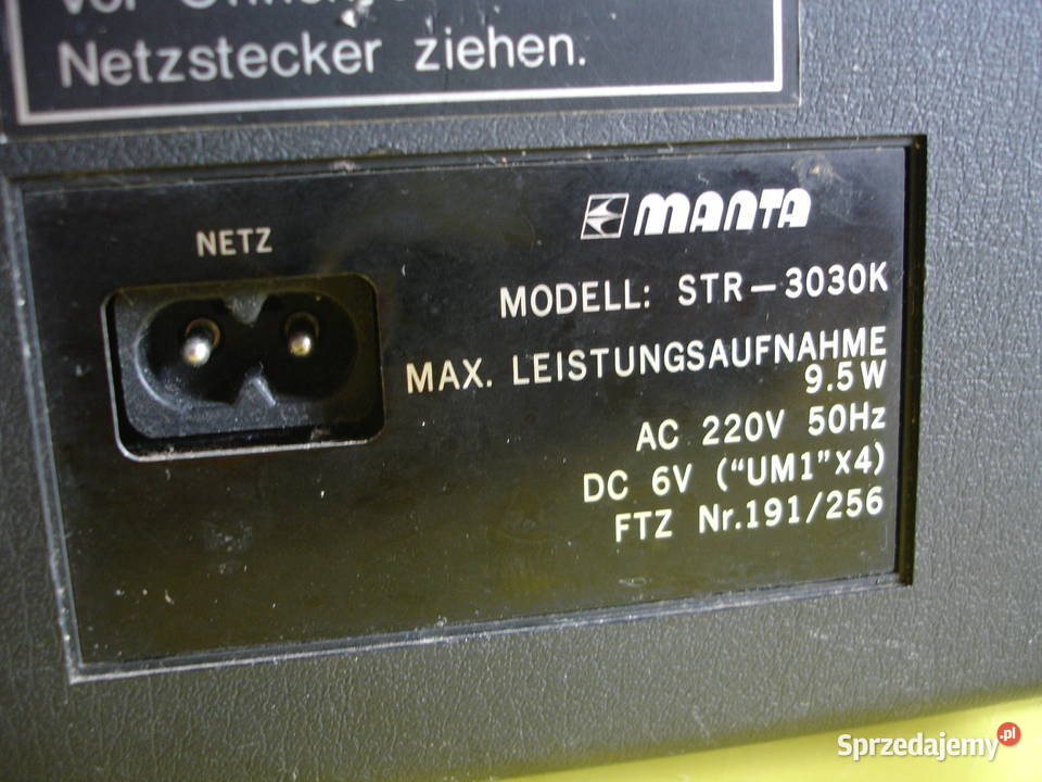 Radiomagnetofon MANTA STR3030 Zielona Góra